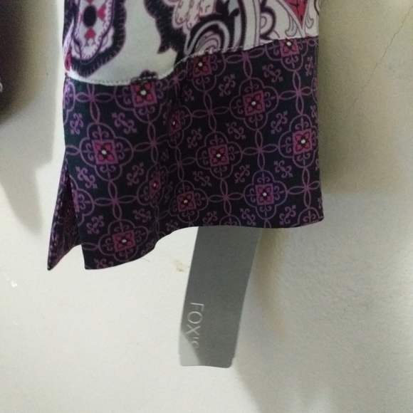 Anthropologie Odd Molly women blouse Paisley purple casual office boho Y2K retro - Picture 4 of 7